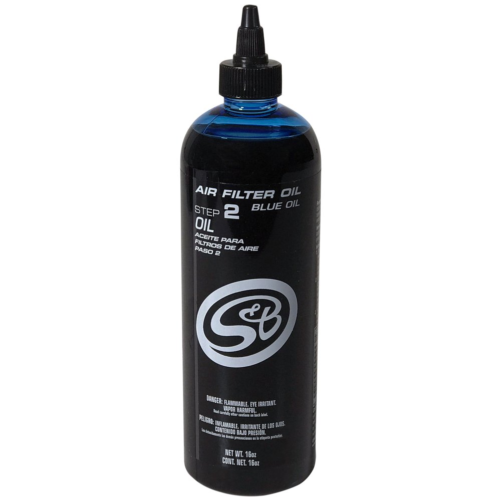 S&B - 16 oz. Bottle of Air Filter Oil - Blue S&B - Demon Performance
