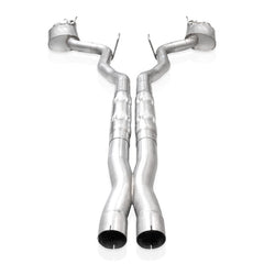 Stainless Works 2024 Mustang GT Catback Quad Tips Redline Sound H-Pipe Factory Connect Exhaust