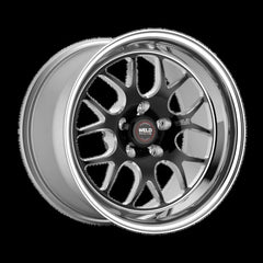 Weld S77 17x9 / 5x112 BP / ET 30mm / 6.2in. BS Black Wheel (High Pad) - Non-Beadlock