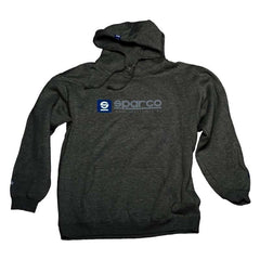 Sparco Hooded Sweatshirt WWW- Large- Heather Gray