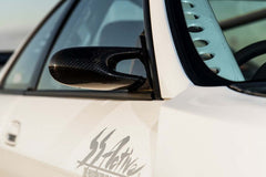 GReddy Garage 95-98 Nissan Skyline GT-R Carbon Side Mirror R33 Set