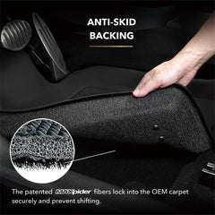 3D MAXpider 2009-2015 Nissan Titan Crew Cab Kagu 1st & 2nd Row Floormats - Black
