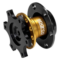 Sparco 6-Bolt Steering Wheel Quick Release - Gold