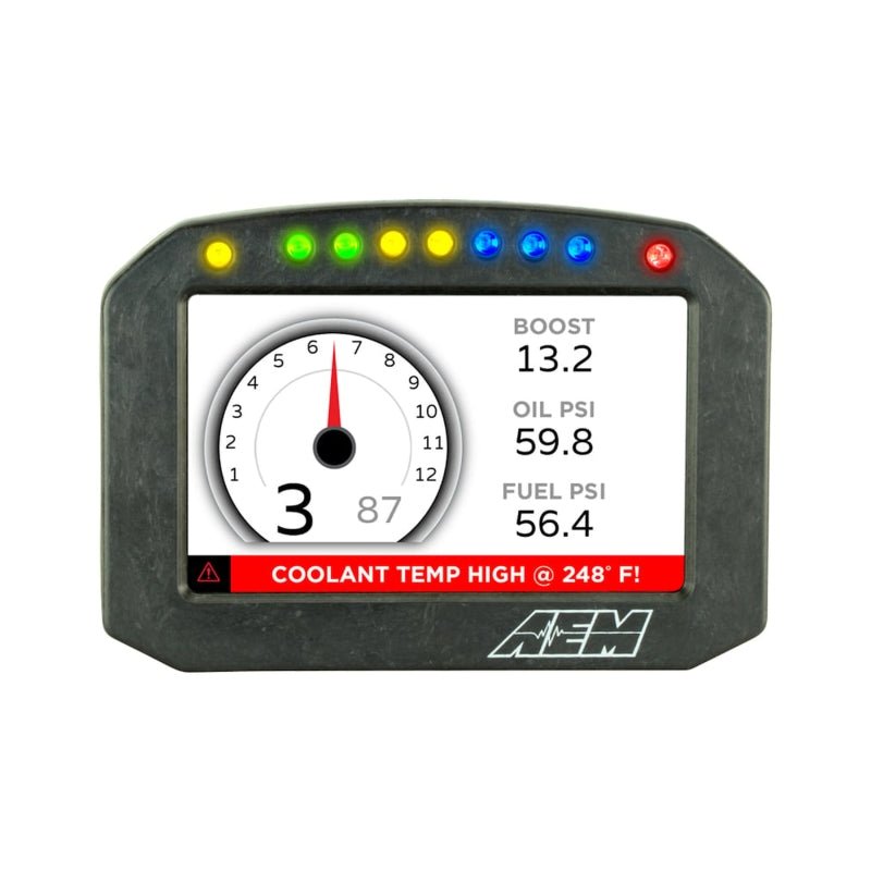 AEM - AEM CD - 5G Carbon Flush Digital Dash Display w/ Internal 20Hz GPS & Antenna - Demon Performance