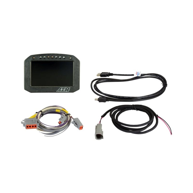 AEM - AEM CD - 5LG Carbon Logging Flush Digital Dash Display w/ Internal 20Hz GPS & Antenna - Demon Performance