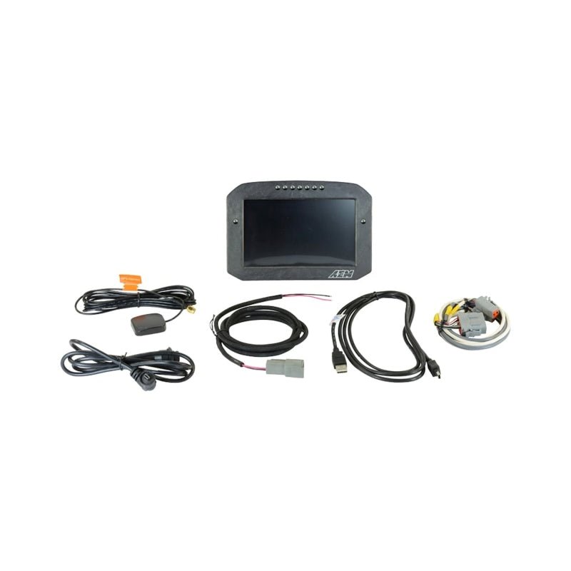 AEM - AEM CD - 7LG Carbon Logging Flush Digital Dash Display w/ Internal 20Hz GPS & Antenna - Demon Performance