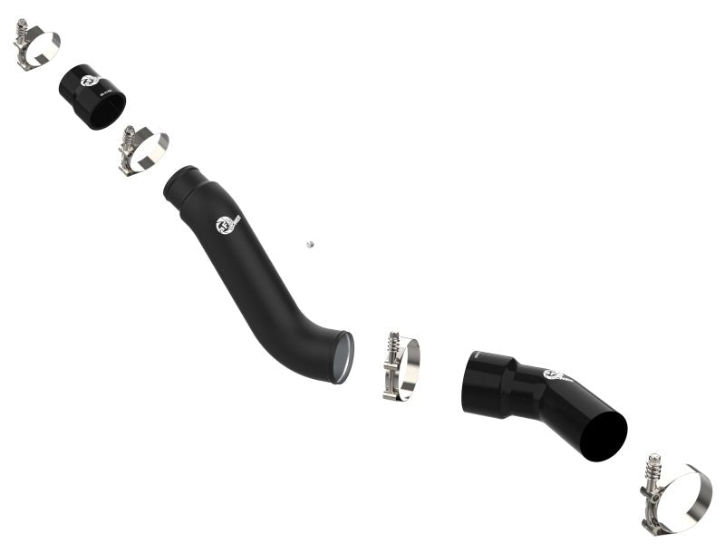 aFe - aFe 16 - 19 RAM 1500 V6 3.0L (TD) BladeRunner 3in Aluminum Hot Charge Pipe - Black - Demon Performance