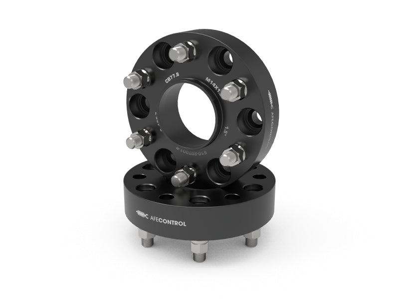 aFe - aFe CONTROL Billet Aluminum Wheel Spacers 6x5.5mm / CB 77.8mm / 1.5in - 19 - 25 RAM 1500 - Demon Performance