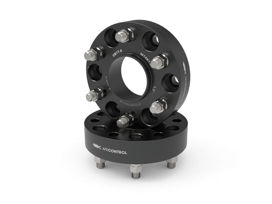 aFe - aFe CONTROL Billet Aluminum Wheel Spacers 6x5.5mm / CB 77.8mm / 1.5in - 19 - 25 RAM 1500 - Demon Performance