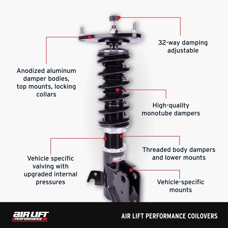Air Lift - Air Lift Performance 15 - 24 Ford Mustang S550/S650 Fastback Coilover Kit - Demon Performance
