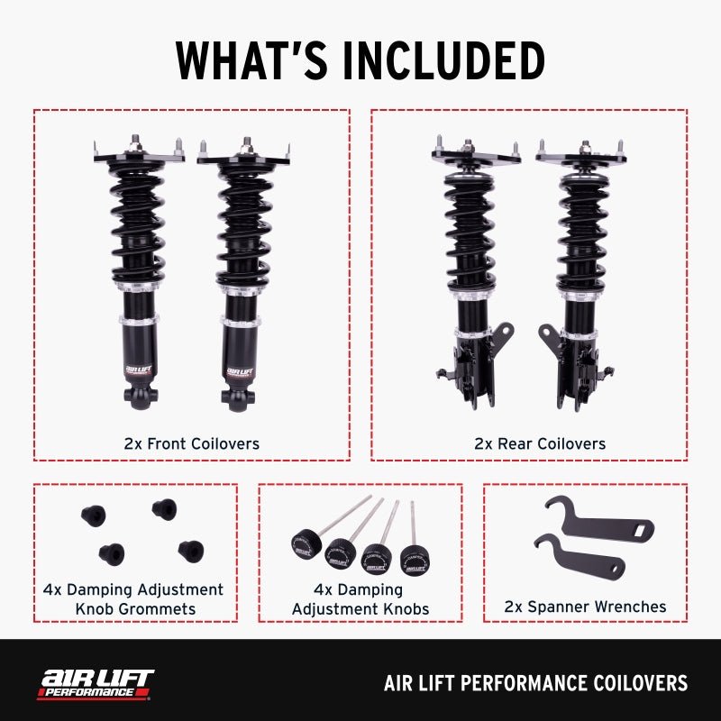 Air Lift - Air Lift Performance 15 - 24 Ford Mustang S550/S650 Fastback Coilover Kit - Demon Performance