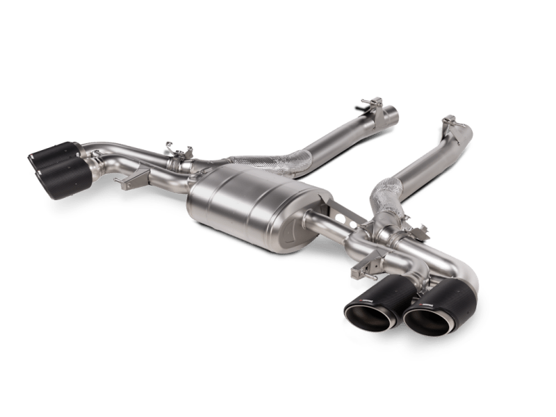 Akrapovic - Akrapovic 2024+ BMW X5M / X6M (Face Lift) Slip - On Line (Titanium) w/Carbon Fiber Tips - Demon Performance
