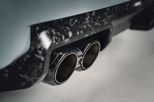 Akrapovic - Akrapovic BMW M2 Coupe (G87) Tail Pipe Set - Chopped Carbon - Demon Performance