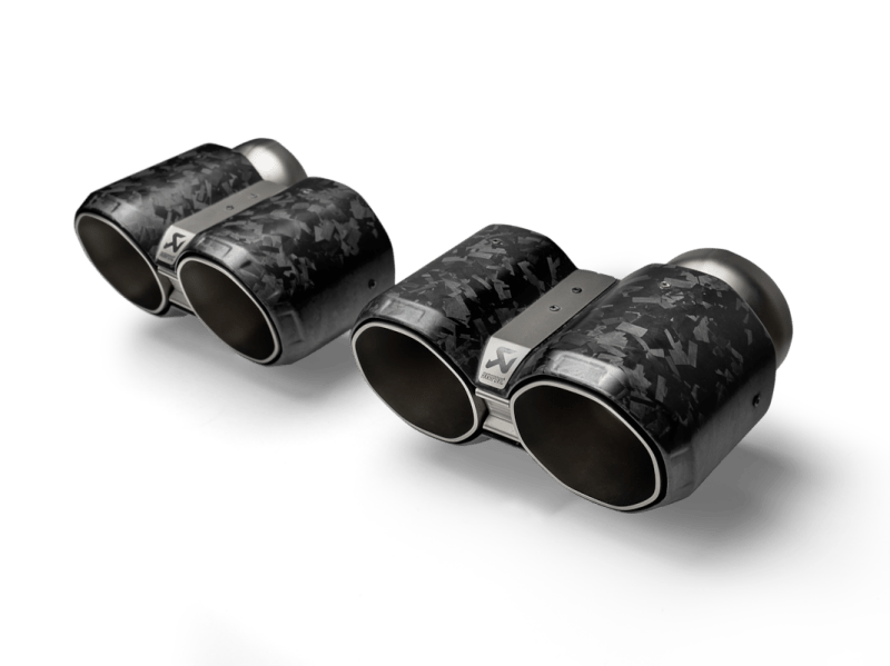 Akrapovic - Akrapovic BMW M2 Coupe (G87) Tail Pipe Set - Chopped Carbon - Demon Performance