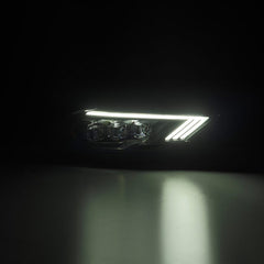 AlphaRex - AlphaRex 18 - 22 Ford Mustang NOVA - Series LED Projector Headlights Black - Demon Performance