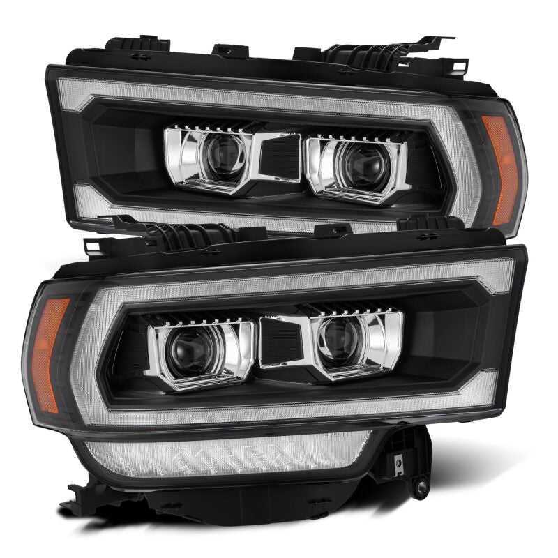 AlphaRex - AlphaRex 19 - 21 Ram 2500 PRO - Series Projector Headlights Plank Style Black w/Activation Light - Demon Performance