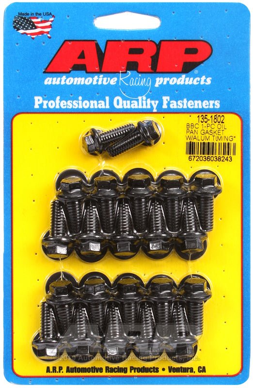 ARP - ARP BB Chevy 1 - pc Oil Pan Gasket w/ Alum Timing Cover Hex Bolt Kit - Demon Performance