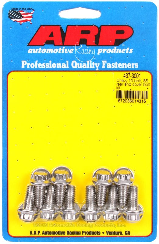 ARP - ARP Chevy 10 - Bolt SS Rear End Cover Bolt Kit - Demon Performance