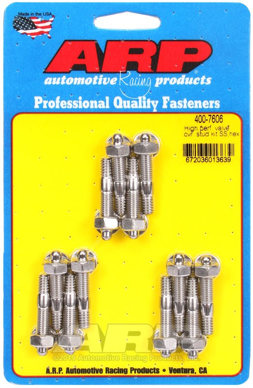 ARP - ARP SS Hex Valve Cover Stud Kit - Demon Performance
