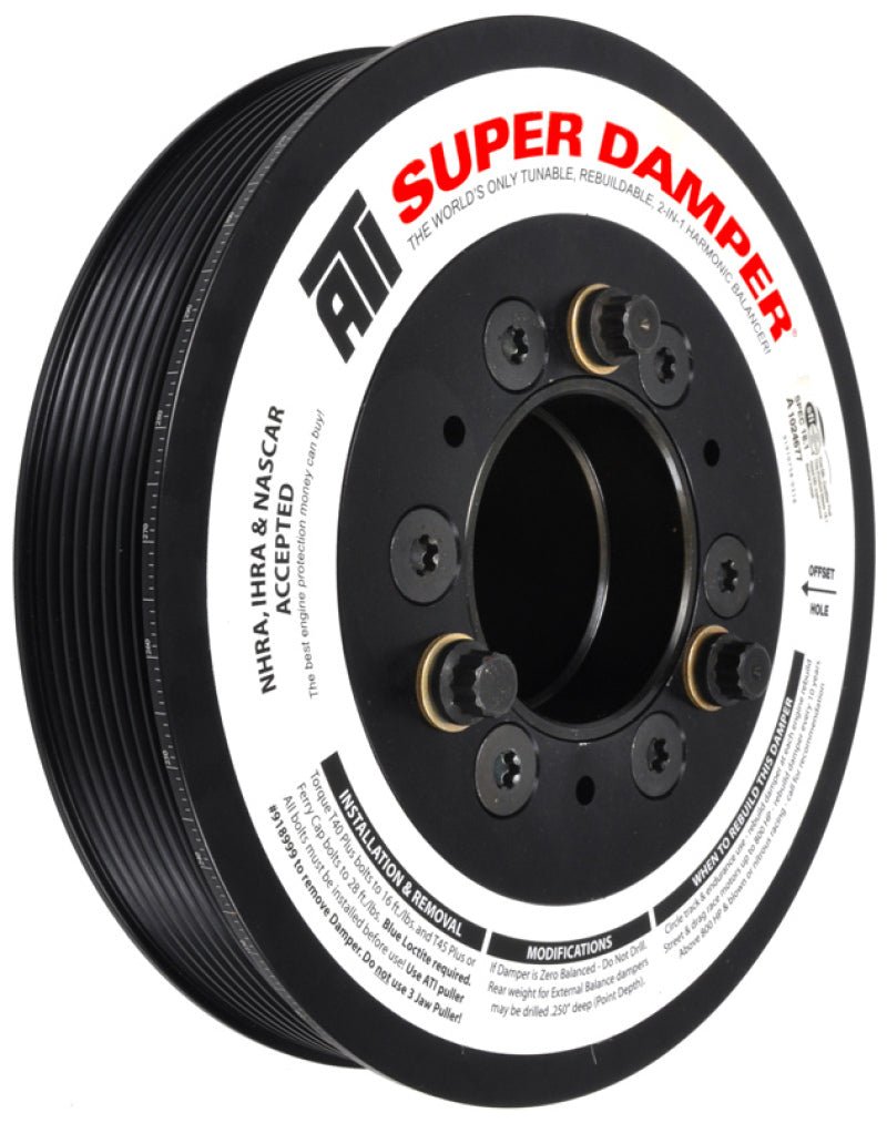 ATI - ATI Damper - 7.48in - Alum - 8 Grv - Dodge - 2009+ - 5.7L / 6.4L Hemi Truck - 3 Ring - Demon Performance