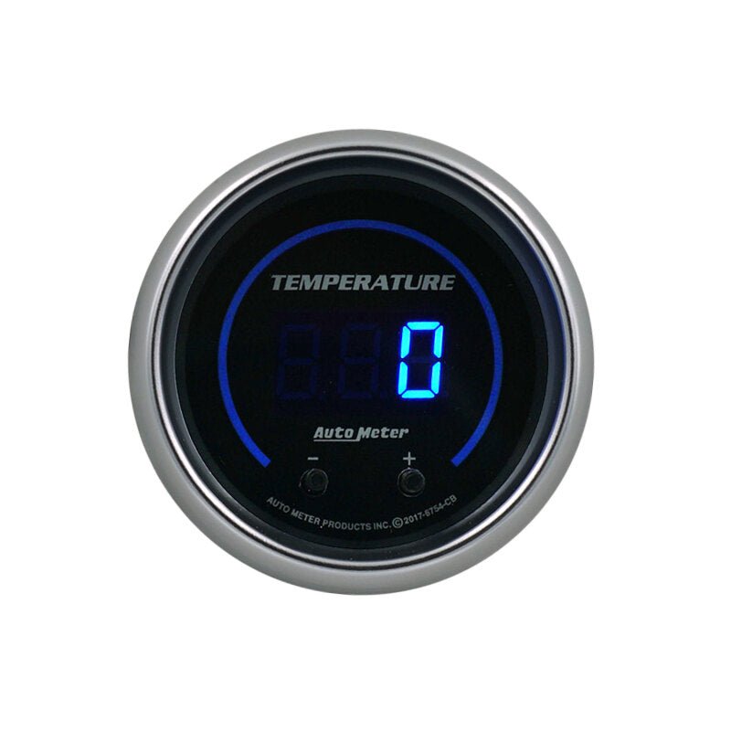 AutoMeter - Autometer 52.4mm Black Switchable 60 - 340 Degrees F / 40 - 170 Degrees C Cobalt Elite Digital Gauge - Demon Performance