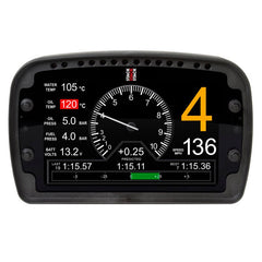 AutoMeter - AutoMeter LCD Action Replay Dash, 0 - 3 - 8K RPM (PSI, DEG. F, MPH) - Demon Performance