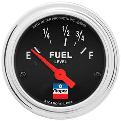 AutoMeter - Autometer Mopar Classic 52.4mm 73 E / 8 - 12 F Electric Fuel Level Gauge - Demon Performance
