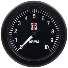 AutoMeter - Autometer Stack Sport 88mm 0 - 10K RPM Tachometer - Black - Demon Performance