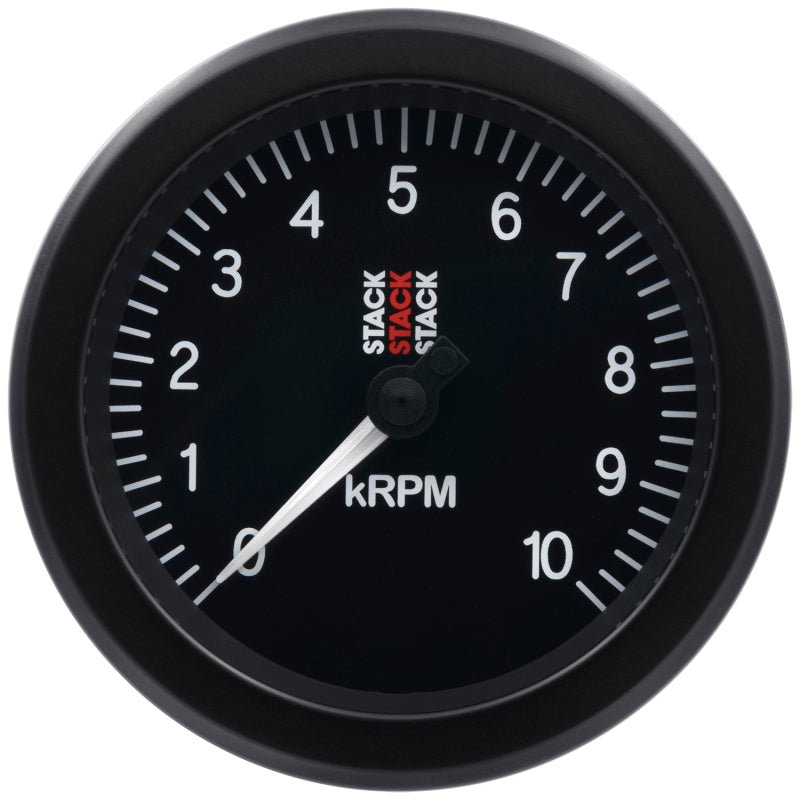 AutoMeter - Autometer Stack Sport 88mm 0 - 10K RPM Tachometer - Black - Demon Performance
