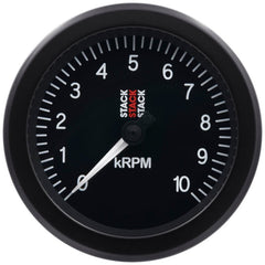 AutoMeter - Autometer Stack Sport 88mm 0 - 10K RPM Tachometer - Black - Demon Performance