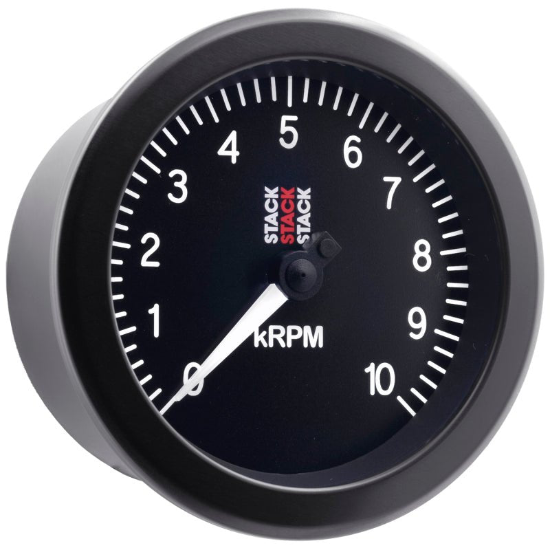 AutoMeter - Autometer Stack Sport 88mm 0 - 10K RPM Tachometer - Black - Demon Performance