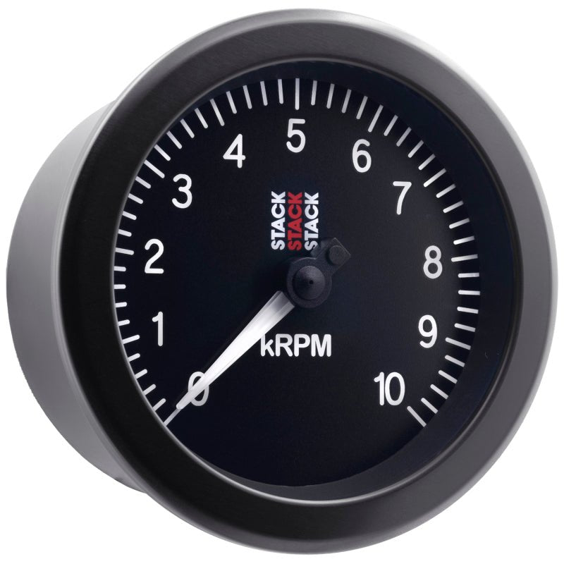 AutoMeter - Autometer Stack Sport 88mm 0 - 10K RPM Tachometer - Black - Demon Performance