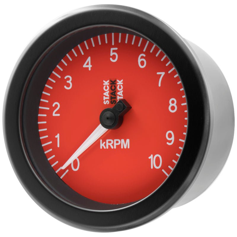 AutoMeter - Autometer Stack Sport 88mm 0 - 10K RPM Tachometer - Red - Demon Performance