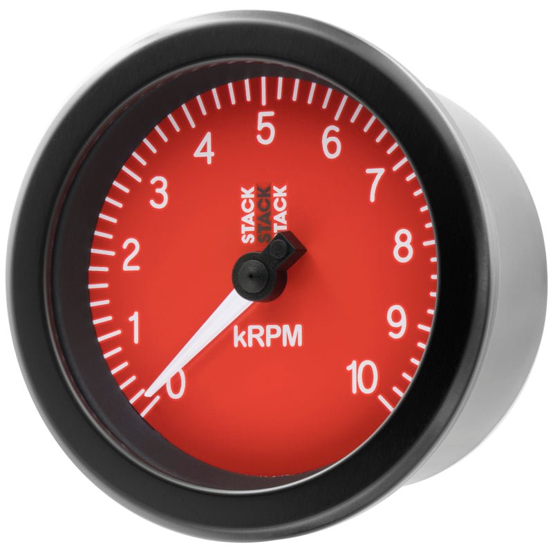 AutoMeter - Autometer Stack Sport 88mm 0 - 10K RPM Tachometer - Red - Demon Performance