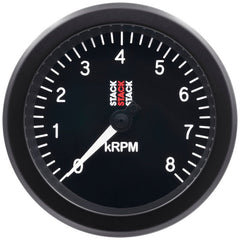AutoMeter - Autometer Stack Sport 88mm 0 - 8K RPM Tachometer - Black - Demon Performance