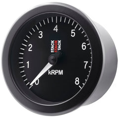 AutoMeter - Autometer Stack Sport 88mm 0 - 8K RPM Tachometer - Black - Demon Performance