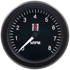 AutoMeter - Autometer Stack Sport 88mm 0 - 8K RPM Tachometer - Black - Demon Performance