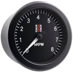 AutoMeter - Autometer Stack Sport 88mm 0 - 8K RPM Tachometer - Black - Demon Performance