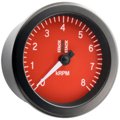 AutoMeter - Autometer Stack Sport 88mm 0 - 8K RPM Tachometer - Red - Demon Performance