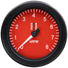 AutoMeter - Autometer Stack Sport 88mm 0 - 8K RPM Tachometer - Red - Demon Performance