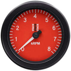 AutoMeter - Autometer Stack Sport 88mm 0 - 8K RPM Tachometer - Red - Demon Performance