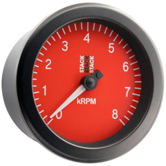 AutoMeter - Autometer Stack Sport 88mm 0 - 8K RPM Tachometer - Red - Demon Performance