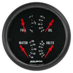 AutoMeter - Autometer Z-Series Quad 5in. - 0 OhmE-90 OhmF - Demon Performance