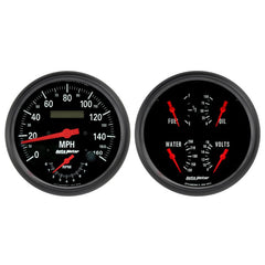 AutoMeter - Autometer Z-Series Quad & Tach/Speedo 5in. - 2 Pc. - Demon Performance