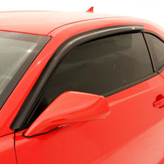 AVS - AVS 15-18 Ford Mustang Ventvisor Outside Mount Window Deflectors 2pc - Smoke - Demon Performance