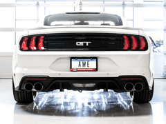 AWE Tuning - AWE 18 - 23 S550 Mustang GT SwitchPath Exhaust - Chrome Silver Tips - Demon Performance