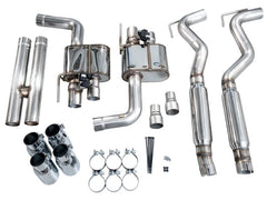 AWE Tuning - AWE 18 - 23 S550 Mustang GT SwitchPath Exhaust - Chrome Silver Tips - Demon Performance