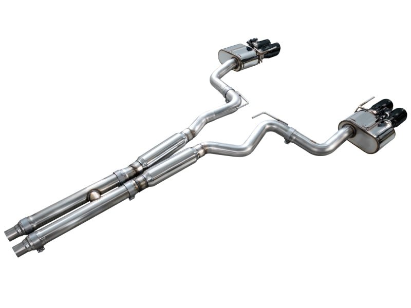 AWE Tuning - AWE 18 - 23 S550 Mustang GT SwitchPath Exhaust - Diamond Black Tips - Demon Performance