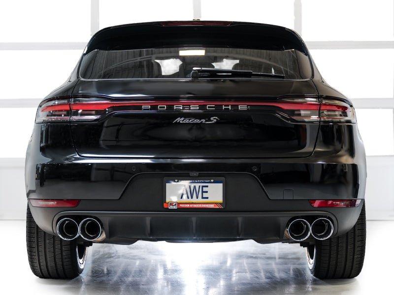 AWE Tuning - AWE Tuning 19 - 21 Porsche Macan 3.0T/2.9TT Touring Edition Catback Exhaust w/ Chrome Silver Tips - Demon Performance