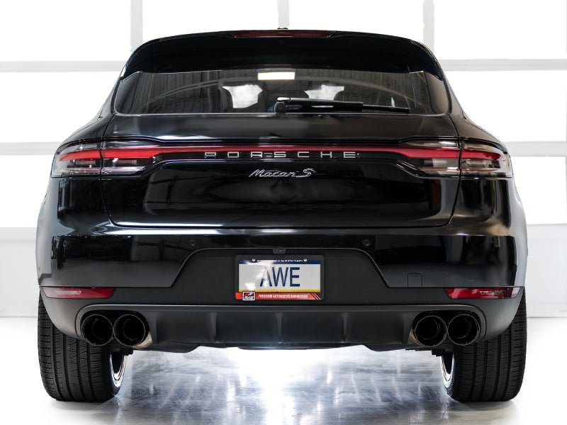 AWE Tuning - AWE Tuning 19 - 21 Porsche Macan 3.0T/2.9TT Touring Edition Catback Exhaust w/ Diamond Black Tips - Demon Performance